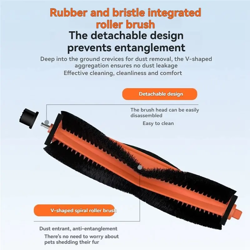 A39M 41 Uds Cepillo Lateral principal filtro HEPA paño de mopa bolsa de polvo accesorios para Xiaomi Mijia 5 PRO / OV21CN piezas de aspiradora