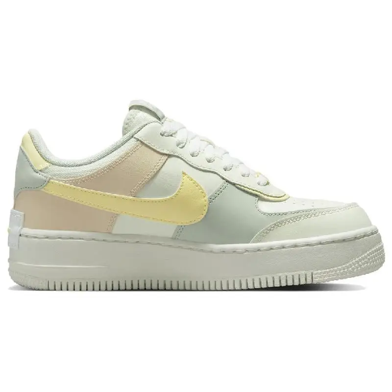 Nike Air Force 1 Low Shadow Sail Light Silver Citron Tint Women's Sneakers shoes DR7883-101 With Original Box