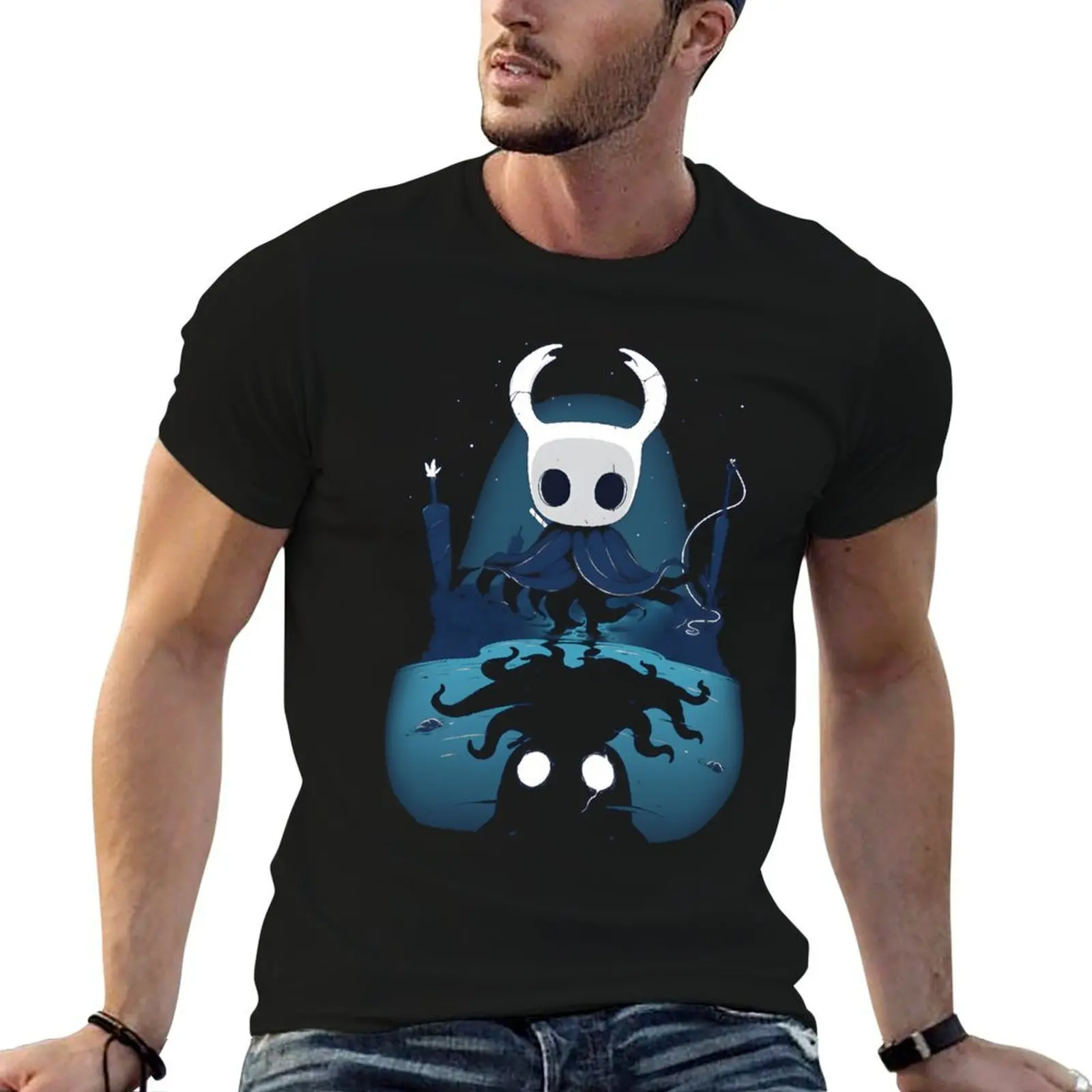 

Hollow Knight Reflection T-Shirt man t shirt summer man t shirts high quality luxury brand T-Shirt