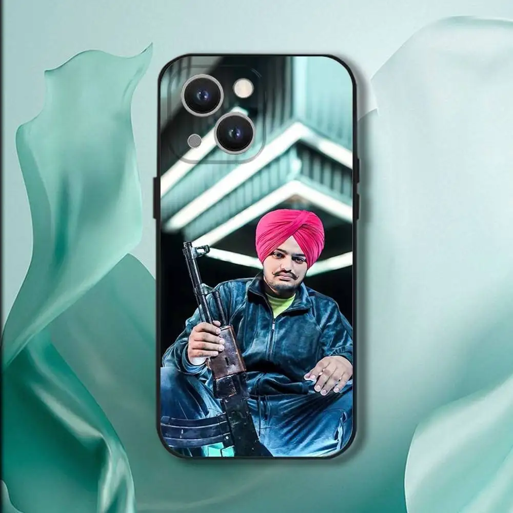 Funda de teléfono Rapper S-Sidhu Moose Walas para iPhone 17,16,15,14,13,12,11,Pro,XS,Max,XR,Plus,E,SE4,Mini funda blanda negra