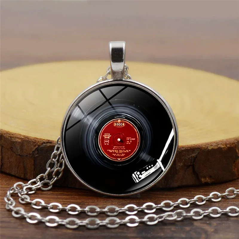 

Record music record Time Jewel pendant necklace Women's jewelry Fashion personality collars gift