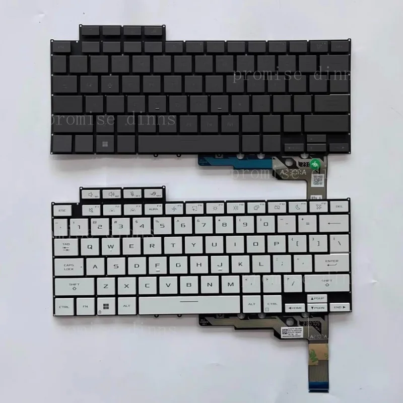 M   US Keyboard for ASUS ROG Zephyru-s G14 GA403U Air GA403 Backlit Gray black
