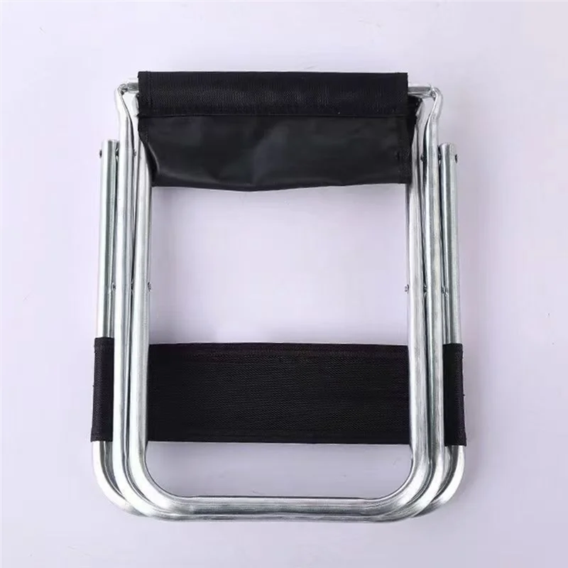 

AA88 Portable Stainless Steel Outdoor Foldaway Chair With Backrest - Lightweight, Easy To Carry For Camping, Fishing