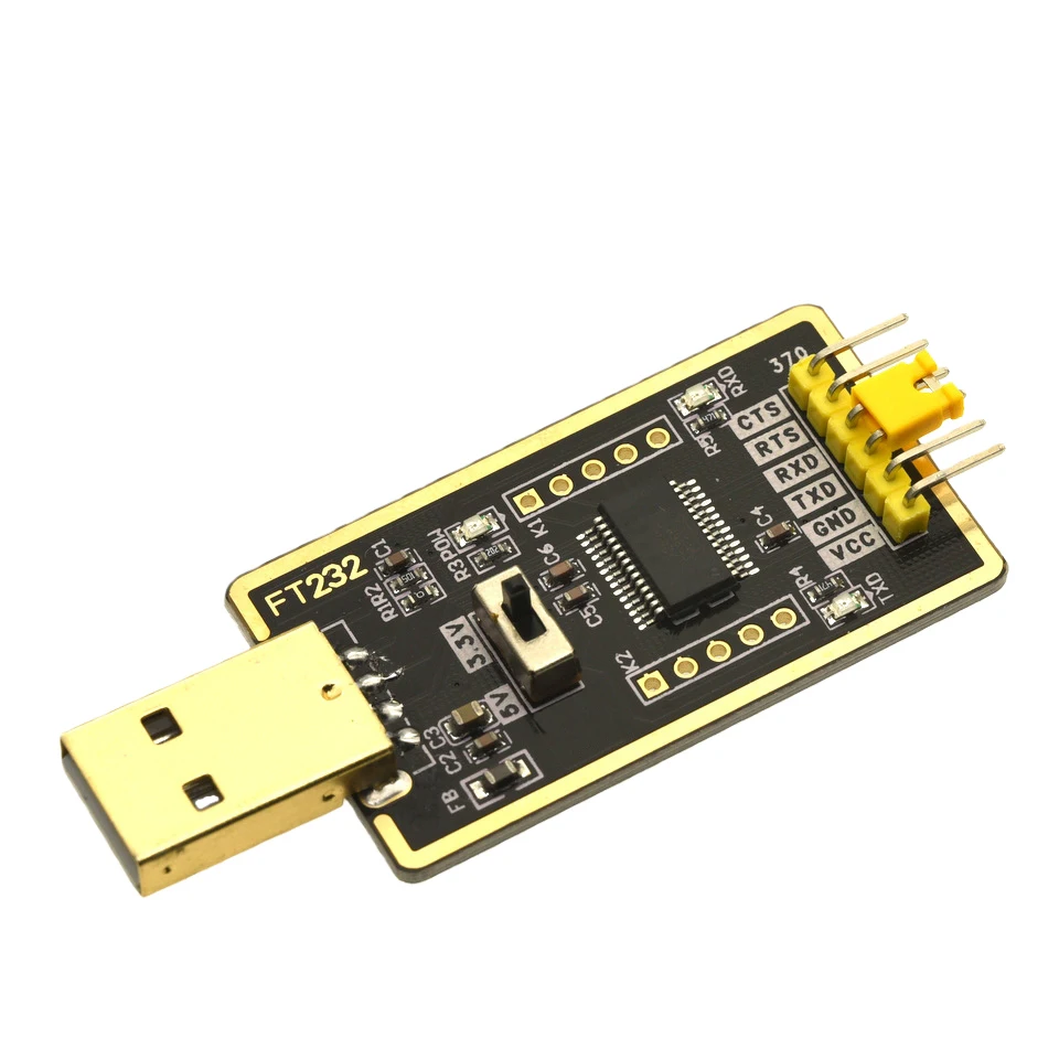 FT232RL FT232 USB-zu-TTL-Seriellkonverter-Adaptermodul 3,3V 5V UART-Downloader-Board – Detail 3