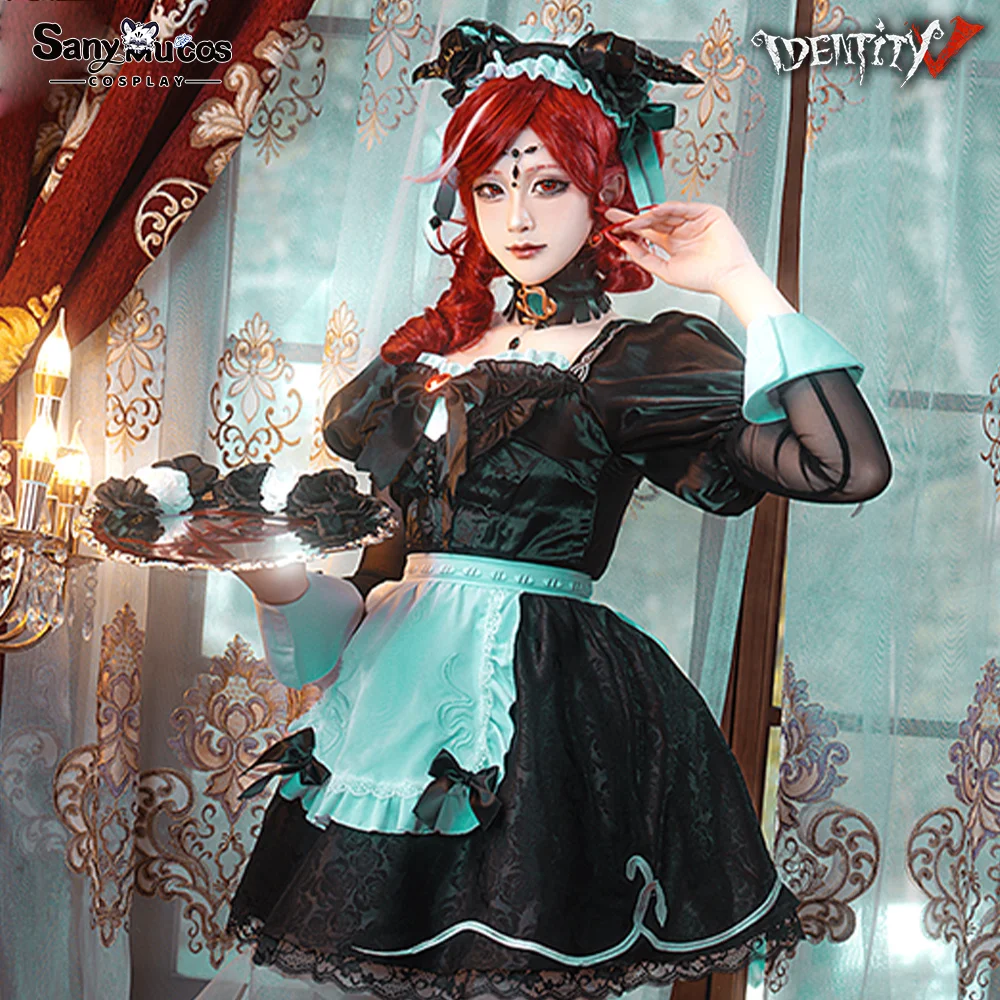 IN STOCK SanyMuCos Crimson Priestess Cospaly Identity V Game Dress Cospaly Outfit Comic-con IN STOCK SanyMuCos Crimson Priestess