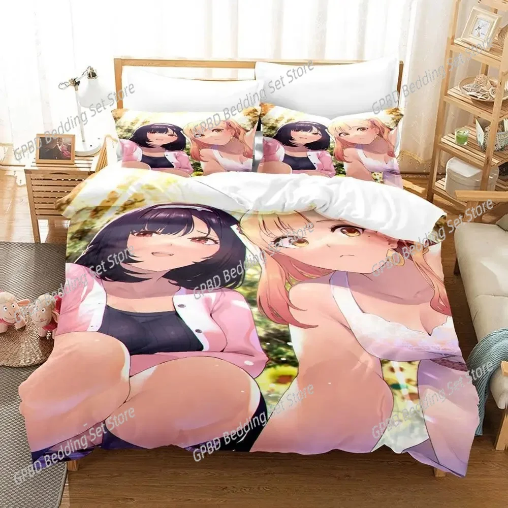 

3d Print Kawaii Anime My Life as Inukai-san’s Dog Bedding Set Cartoon Anime three-piece set Adult Kid Bedroom Duvet cover Sets