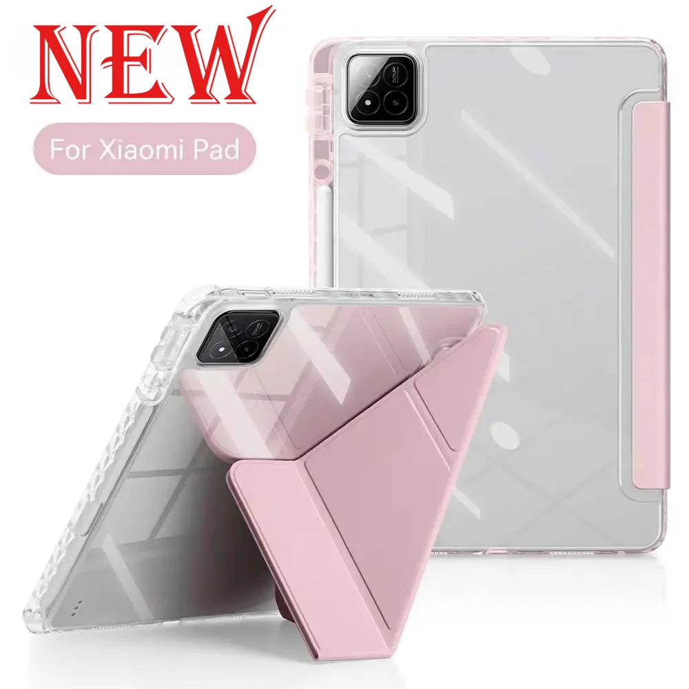 

For New Xiaomi Pad 7 8 Pro 11.2 7S 6S 5 6 Pro 12.4 Mini 8.8 " Case for Redmi Pad 2 Pro 12.1 SE 11 8.7 K Pad 8.8 Inch Stand Funda