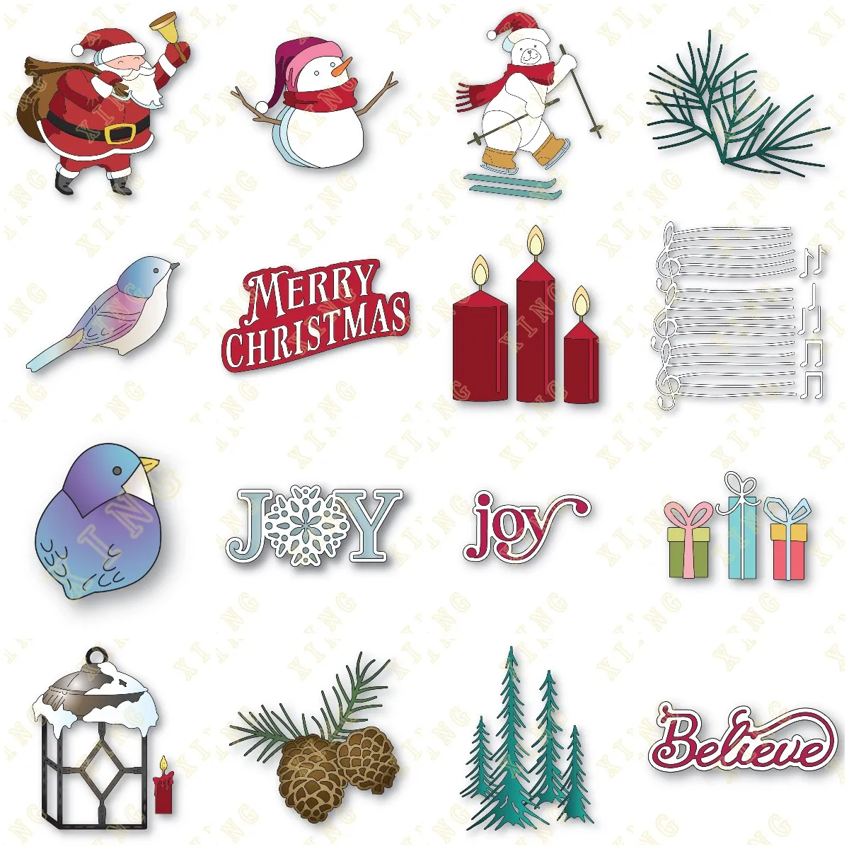 New Cutting Dies Merry Christmas Snowflake Joy Hot Foil For DIY Paper Card Photo Album Decoration Scrapbook Craft Stencils