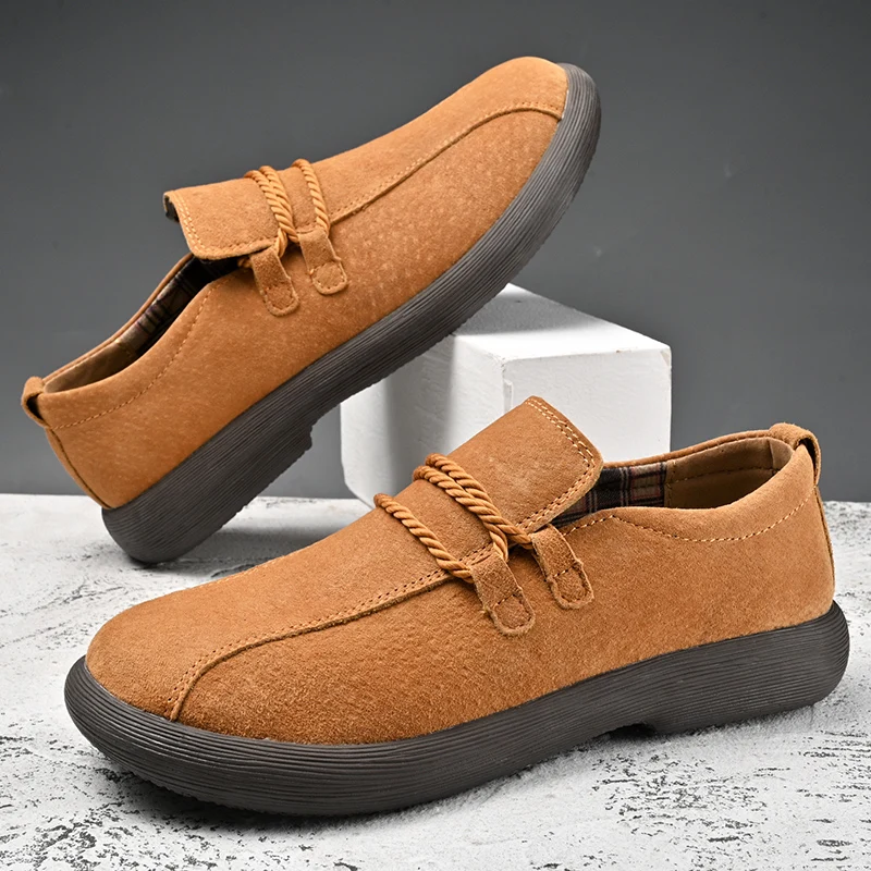

Men's outdoor casual shoes Retro and high-quality comfortable styles Office or classic work 38-46 Flat bottomed loafers Hot