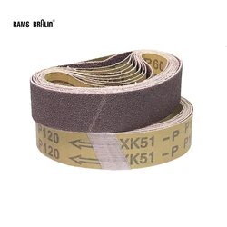 10 pcs 330x30mm A/O Abrasive Sanding Belts 1.18x13 inch for Portable Air Belt Sander