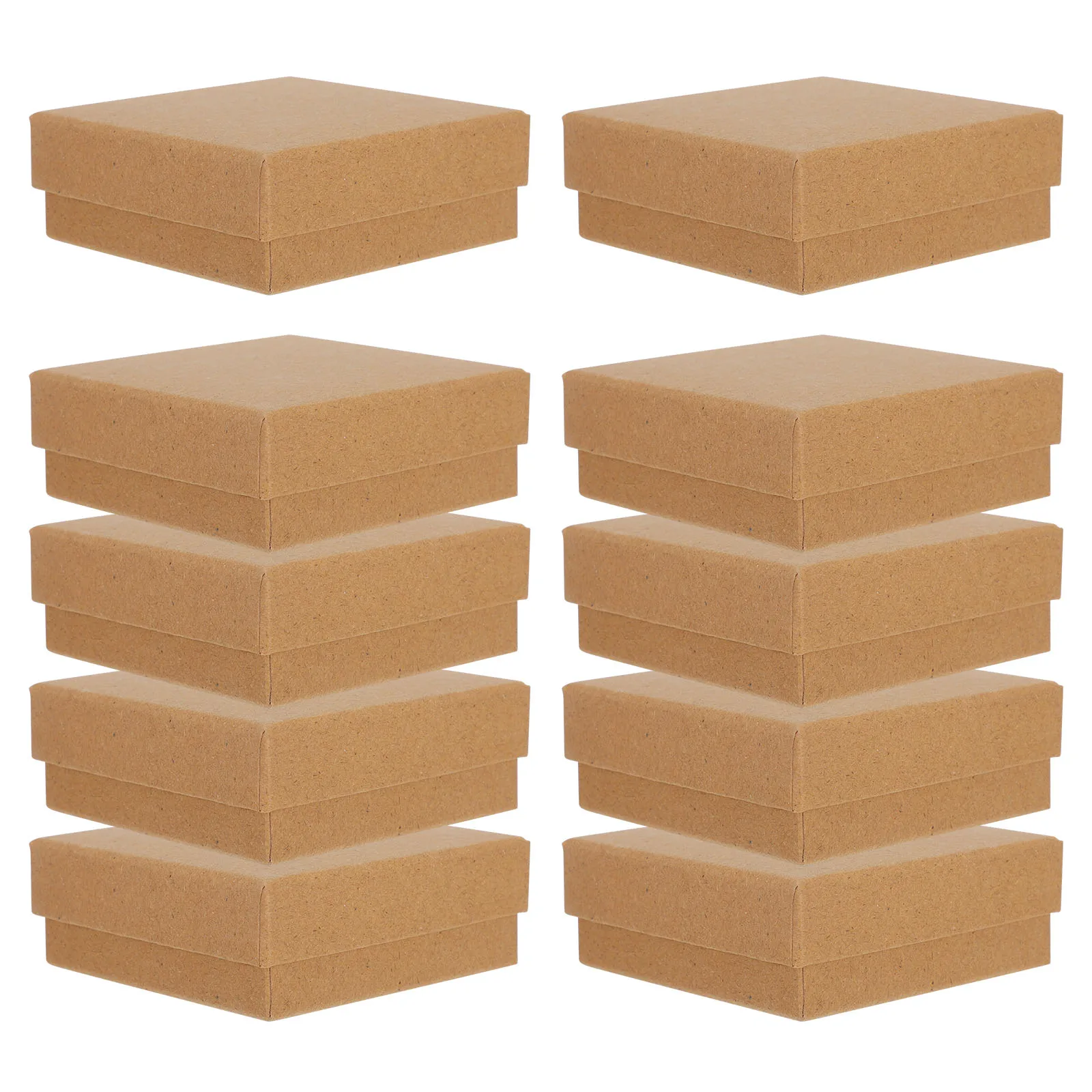 

10Pcs Black Jewelry Box with Sponge Insert for Earring Necklace Storage Portable Gift Present Organizing Case