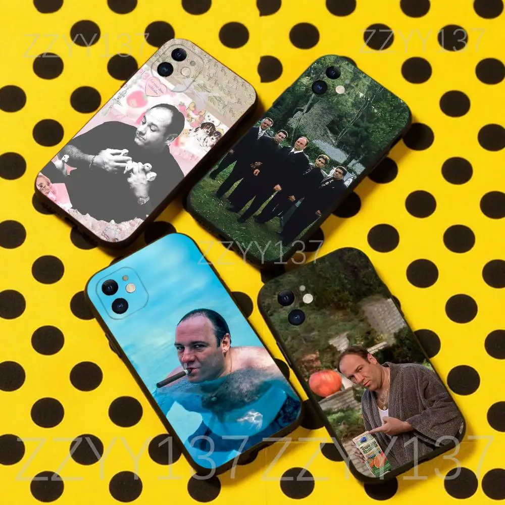

The S-Sopranos Phone Case For iPhone 17,16,15,14,13,12,11,Pro,Max,Plus,Air,X,XS,XR,SE,8,7,Mini,Soft Black Funda