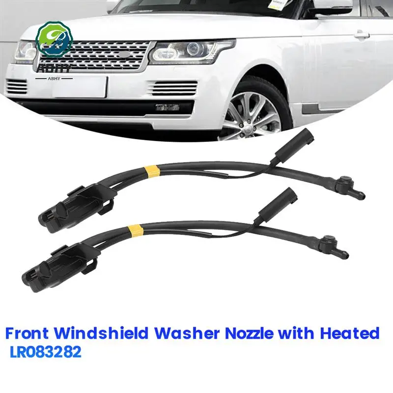ABHY-2Pcs Front Windshield Washer Nozzle Sprayer Jet LR083282 For Land Rover Range Rover IV L405 / Discovery 5 L462 W/ Heated