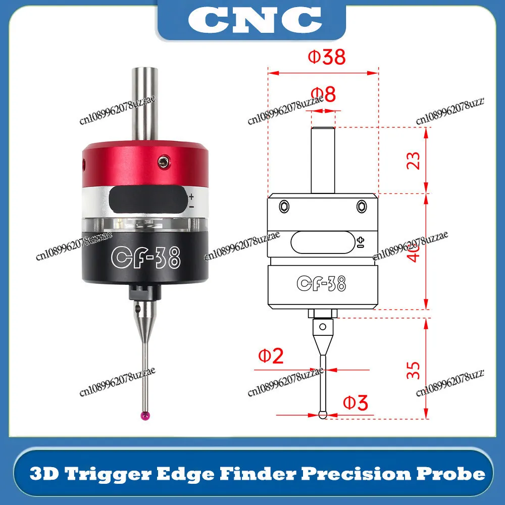 3D Trigger Edge Finder Machining Center CNC Numerical Control Milling Machine Coordinate V6 Medium Rod Tool Setting Instrument