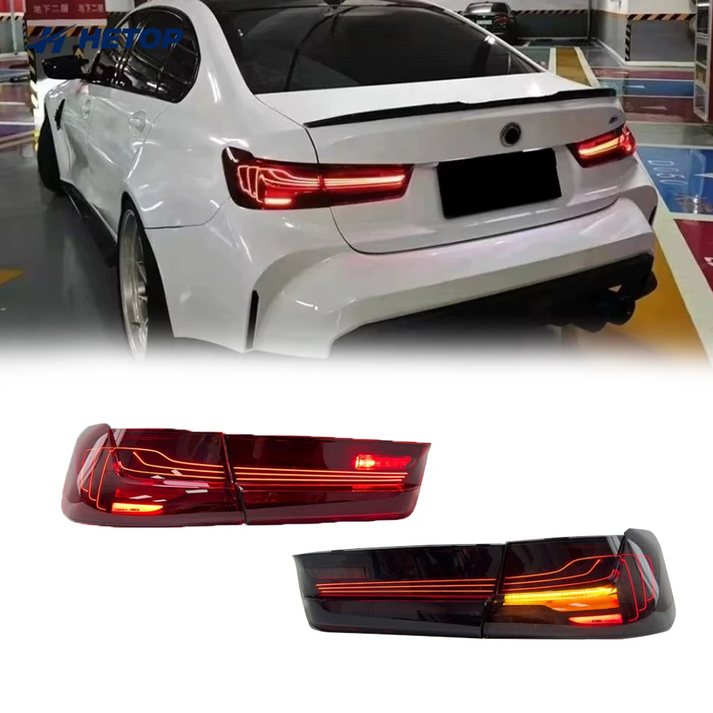 

Hetop 2019-2022 for 'BMW 3 Series G20 G28 G80 LED Tail Lights Red Lens Brake Lamp New Upgrade LED Rear Lights for G20