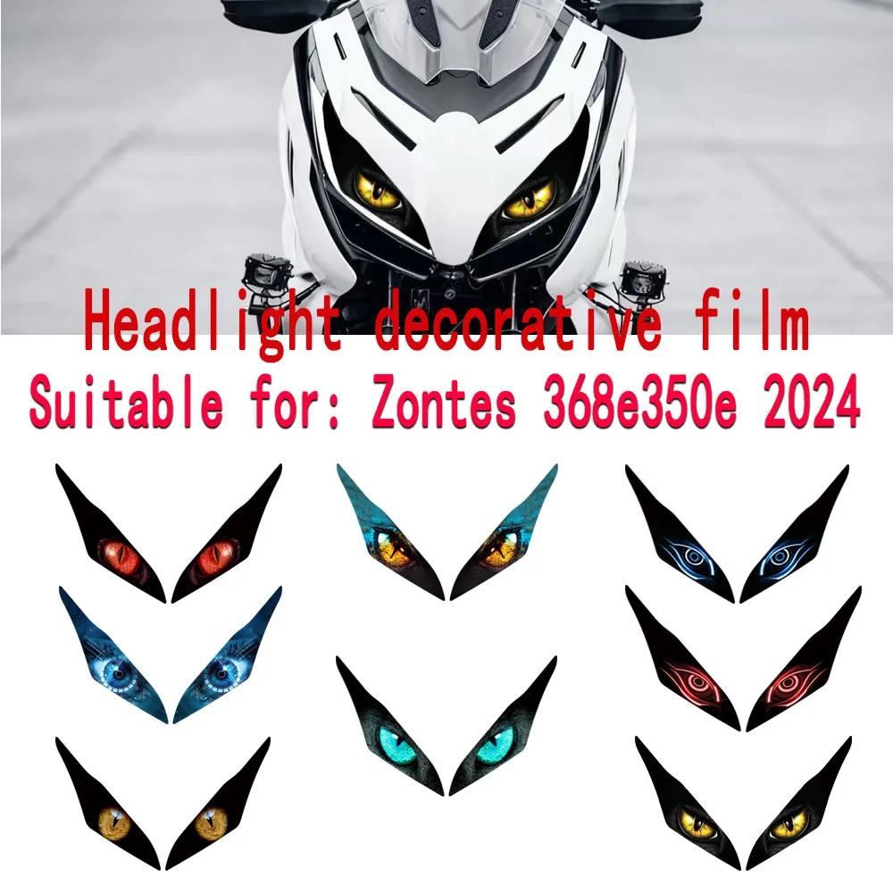 

Applicable for Zontes 368E/350E 2024 Headlight Stickers, Personalized Decorative Stickers, Scratch-Resistant Film