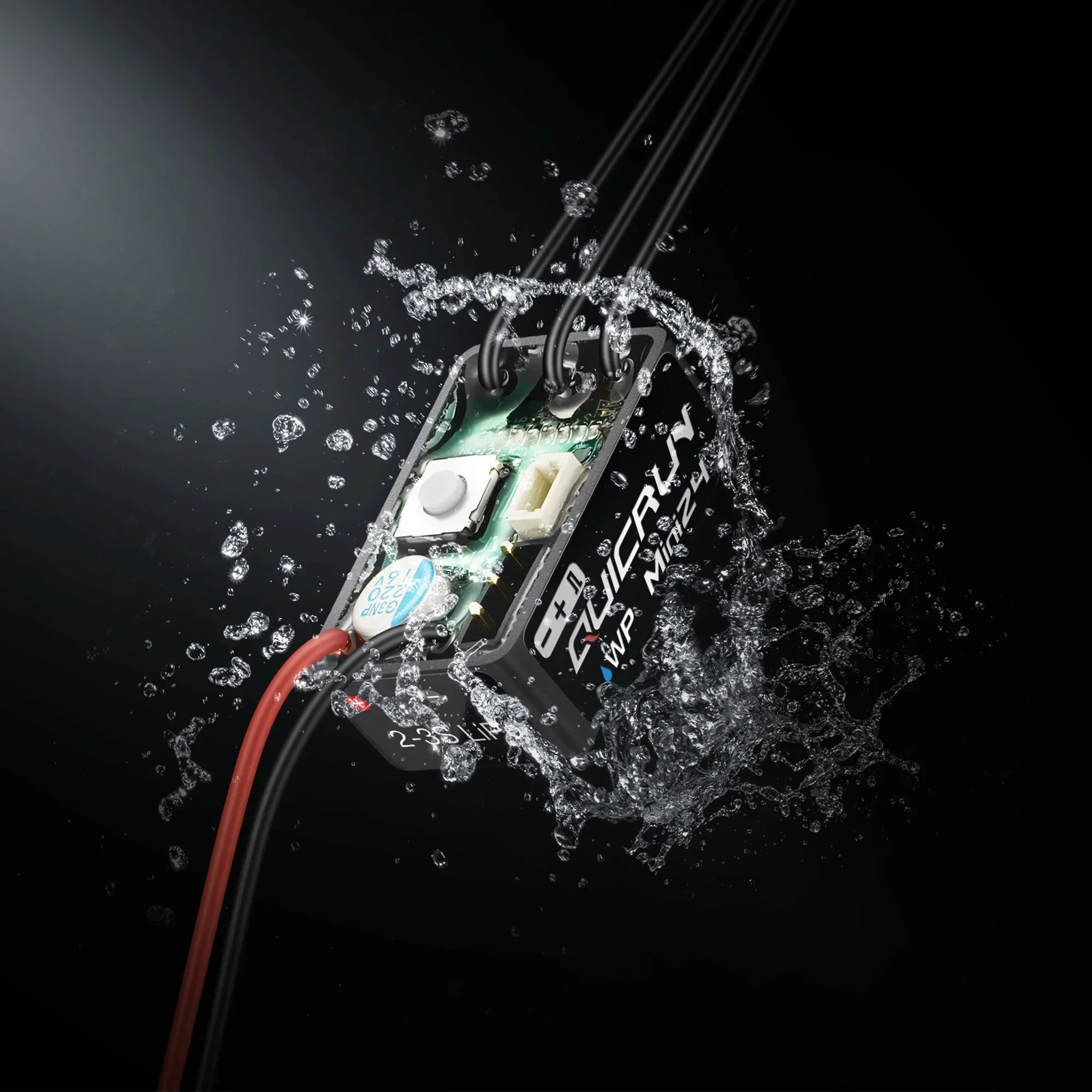 

Hobbywing QuicRun WP Mini24 25A Waterproof ESC Support Brushed Brushless Mode BEC for 1/24 1/18 1/16 RC Crawler Car 1621 Motor