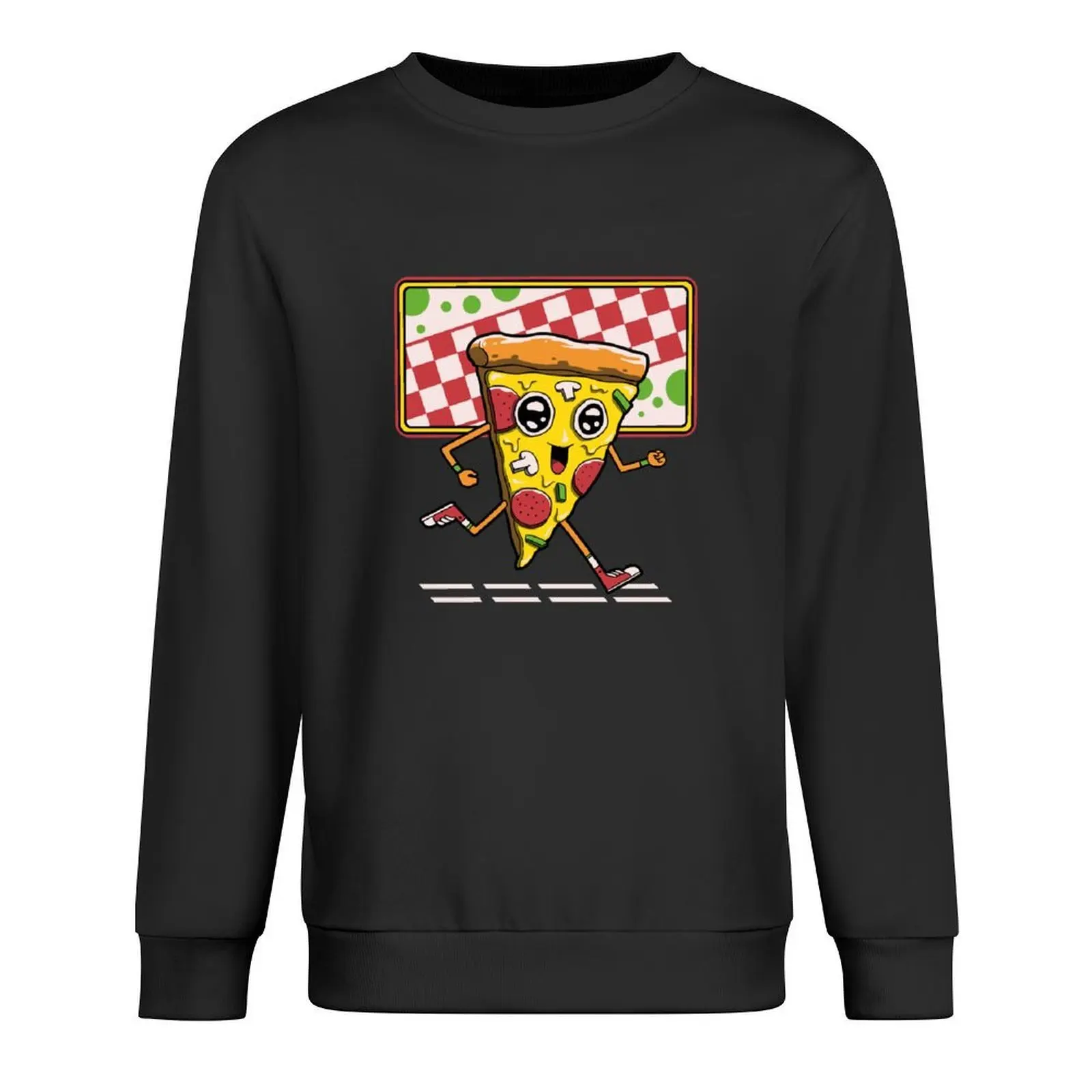 

Pizza Run Pullover tracksuit anime clothing autumn new products autumn sweatshirt male