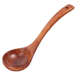 Long Handle Wooden Kitchen Utensils Japanese Serving Spoons M Bamboo Soup Ladle