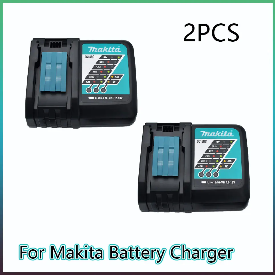 100% Original Makita 6.0Ah 18V Li-ion Battery Charger DC18RF BL1840 BL1830 BL1430BL1440 DC18RC Charging Tool With USB Port