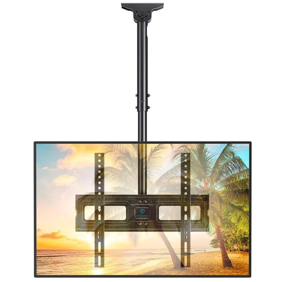

Ceiling TV Mount for 2665 inch Flat Screen Displays, Max VESA 400x400mm, Hanging Adjustable Ceiling TV Bracket Fits Most LCD LED