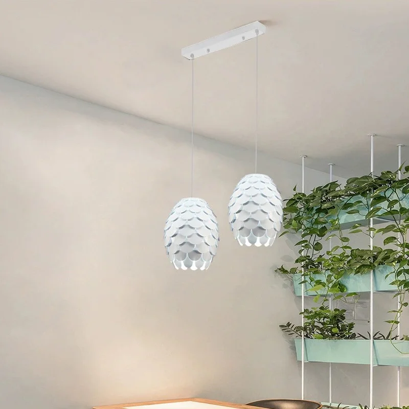 Nordic fish-scale pendant lamp: layered elegant chandelier, suitable for corridors, bedrooms, living rooms, and study decoration
