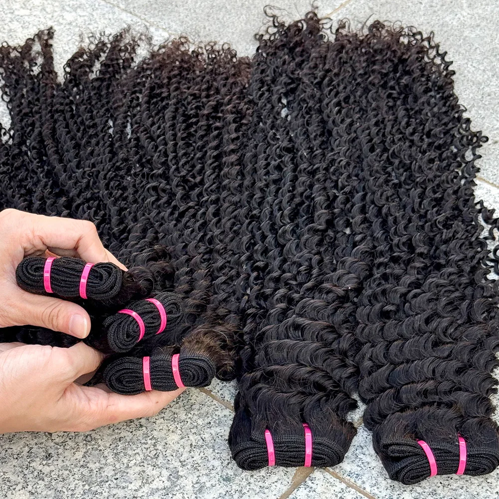 8-30 بوصة غريب مجعد الشعر حزم وصلات شعر جيري مجعد حزم نسج على شكل شعر إنسان حزمة الشعر التمديد 100 جرام/حزمة