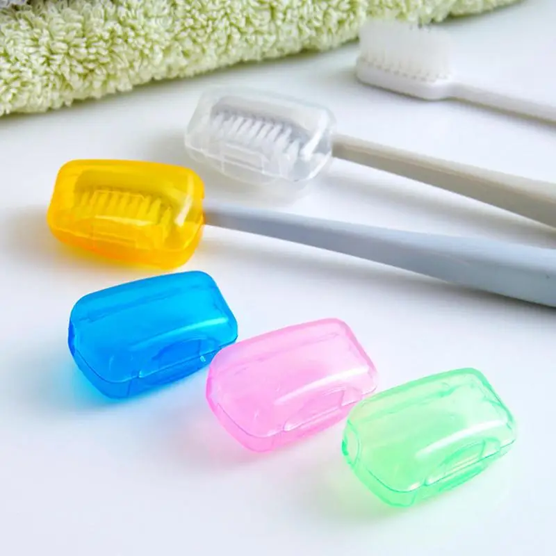 5pcs Dustproof Tooth Brush Head Case Electric Toothbrush Head Holder Caps Storage For School Church Camping Business Trips Trave