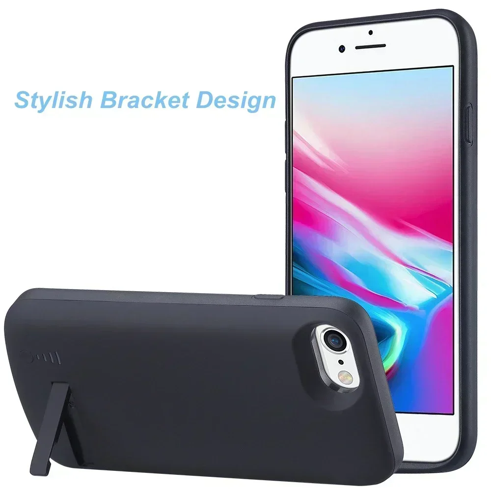 10000Mah Power Case For IPhone 17 Pro Max 17 Pro 16 Plus 15 14 13 12 Mini 11 X XR XS 6 6S 7 8 SE 2020 Battery Charger Case Bank - view 3