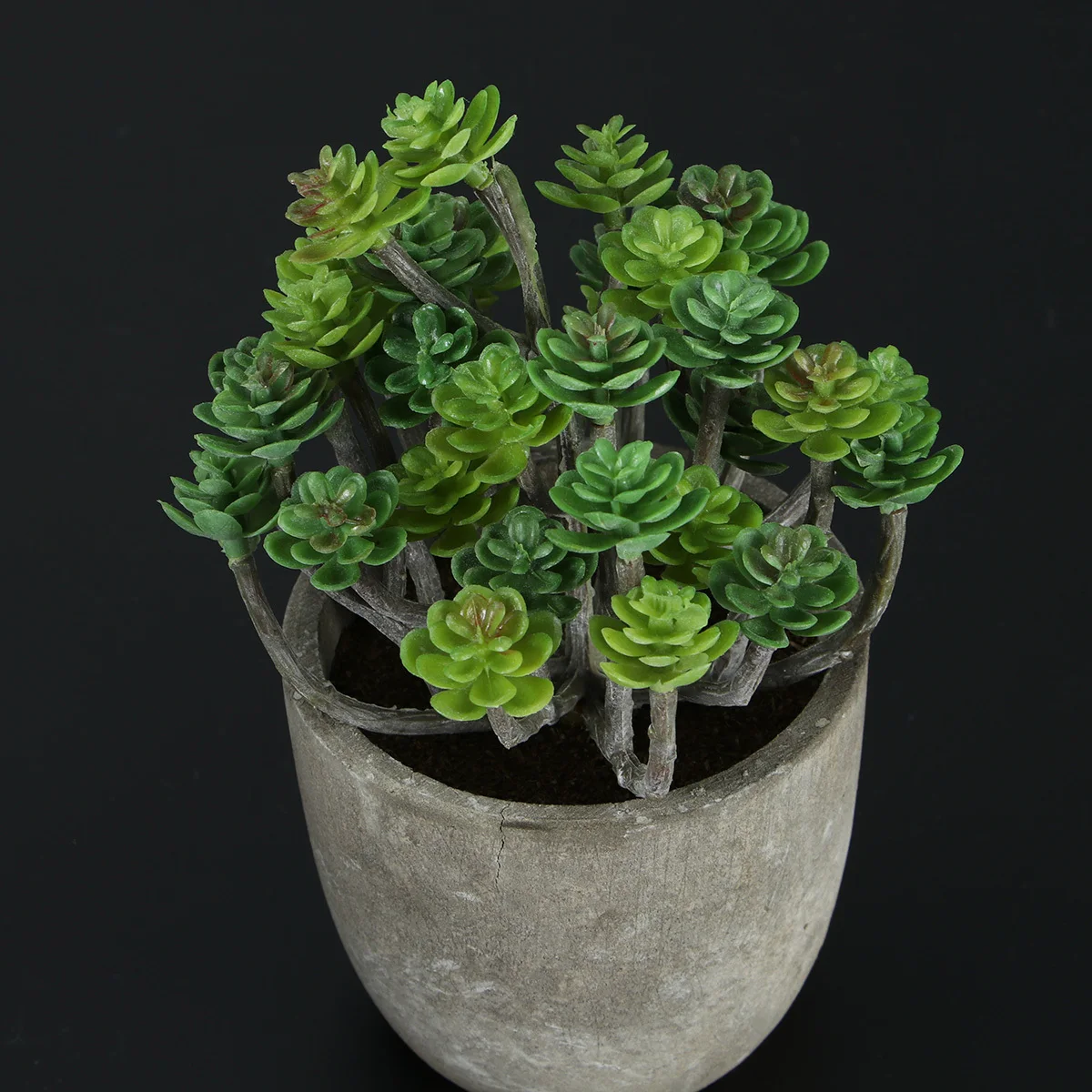

2pcs Retro Artificial Succulent Fake Decorative Plants With Pots Dark Aeonium Red Gladiolus Simulation Greenery For Office