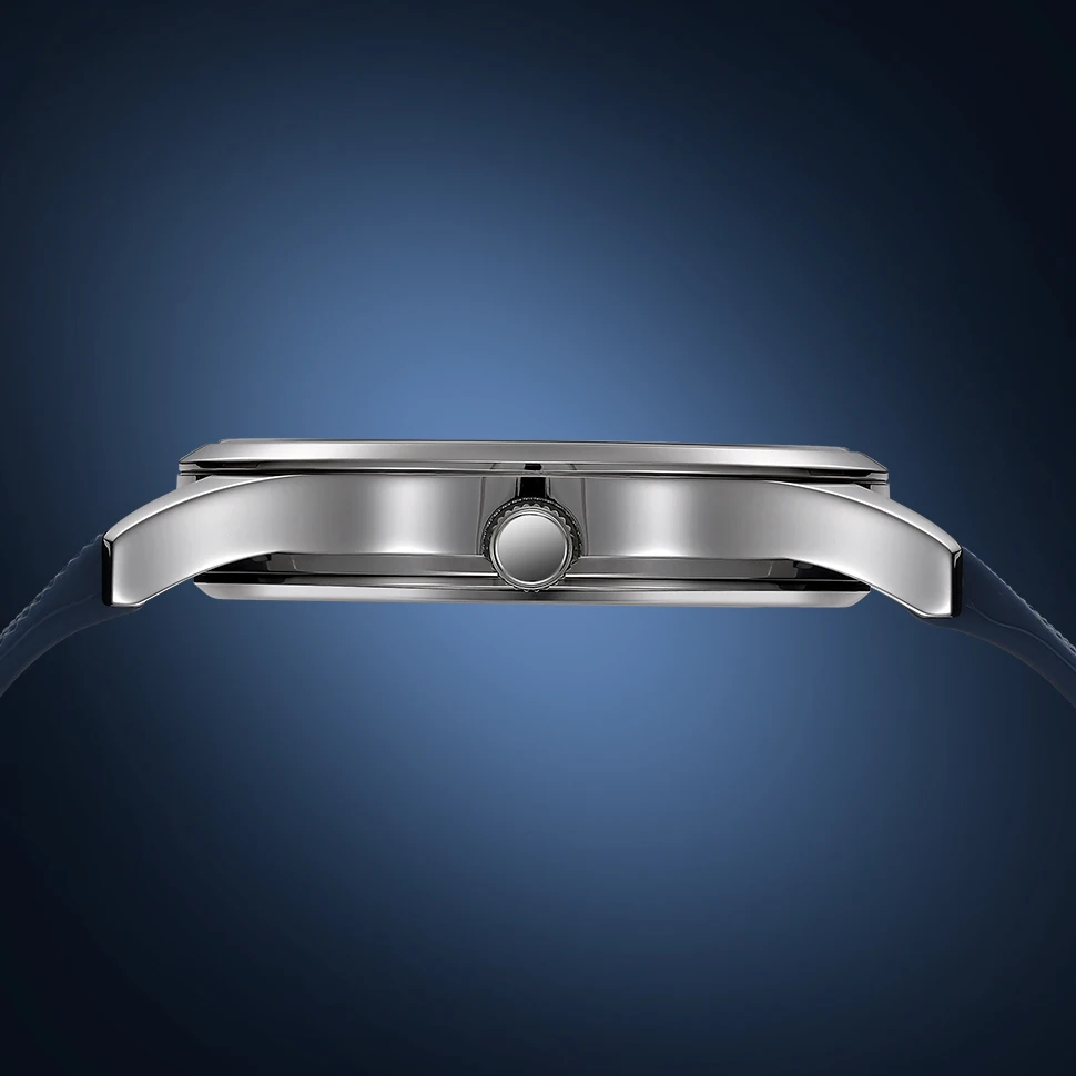 BERNY Uhren für Herren, Quarz, lässig, Sport, Herrenuhren, weiches Silikonarmband, großes Zifferblatt, Kalenderwoche, leicht ablesbare Armbanduhr – Detail 7