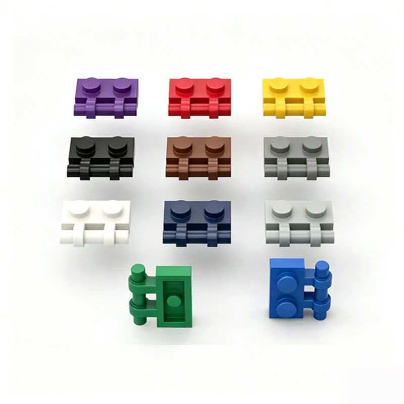 10Pcs 2540 with Handle Hinge Plate Building Blocks Color Accessories Compatible with Bricks DIY Children's Toy Gift