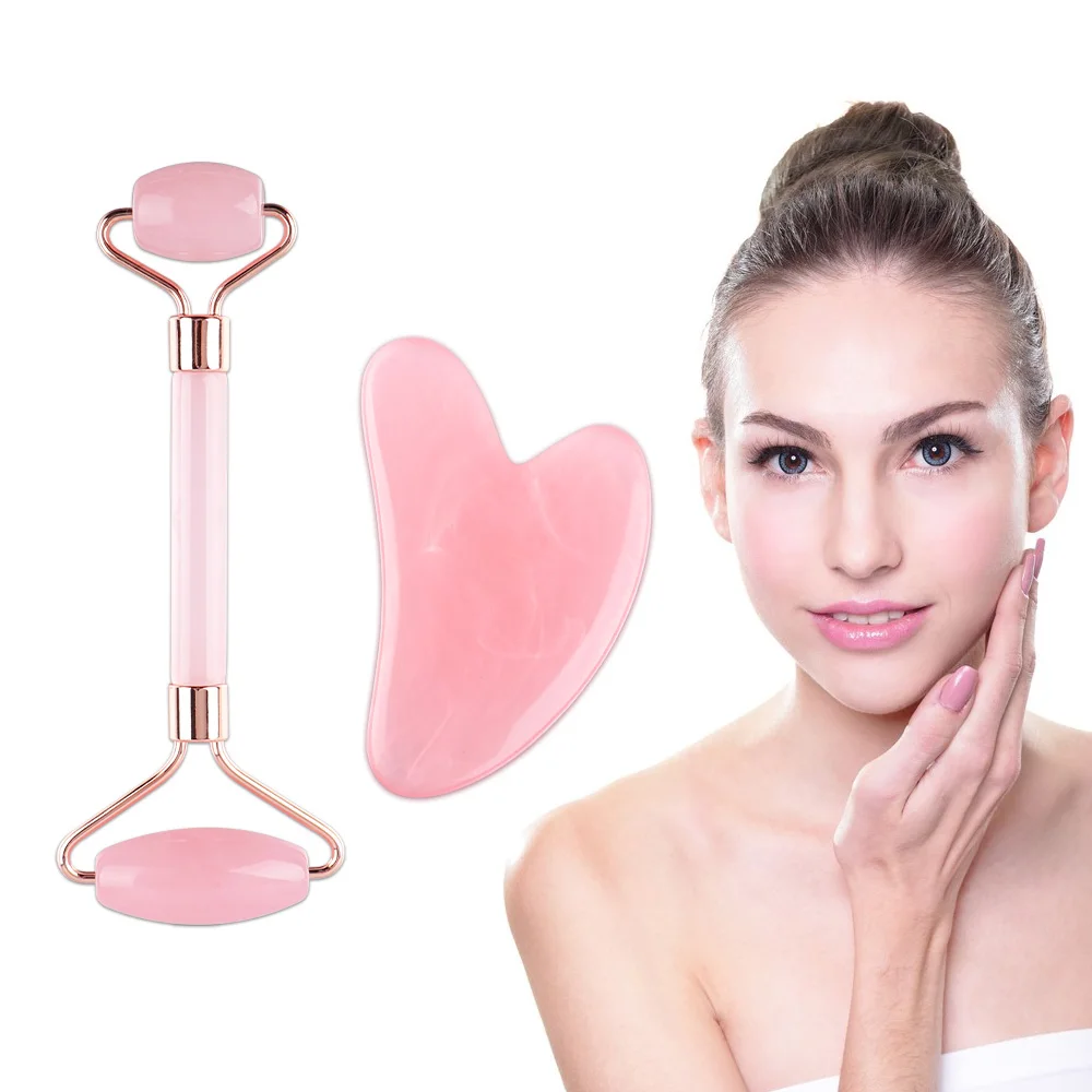 Facial Massager Roller Gua Sha Scraper Board Face Massage Acupoint Guasha Neck Face Lifting Wrinkle Remover Beauty Skin Care