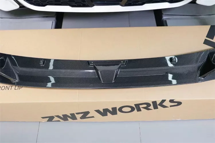 ZWZ work style carbon fiber front lip suitable forBMW X7 G07 front bumper spoiler X7 G07 car conversion kit