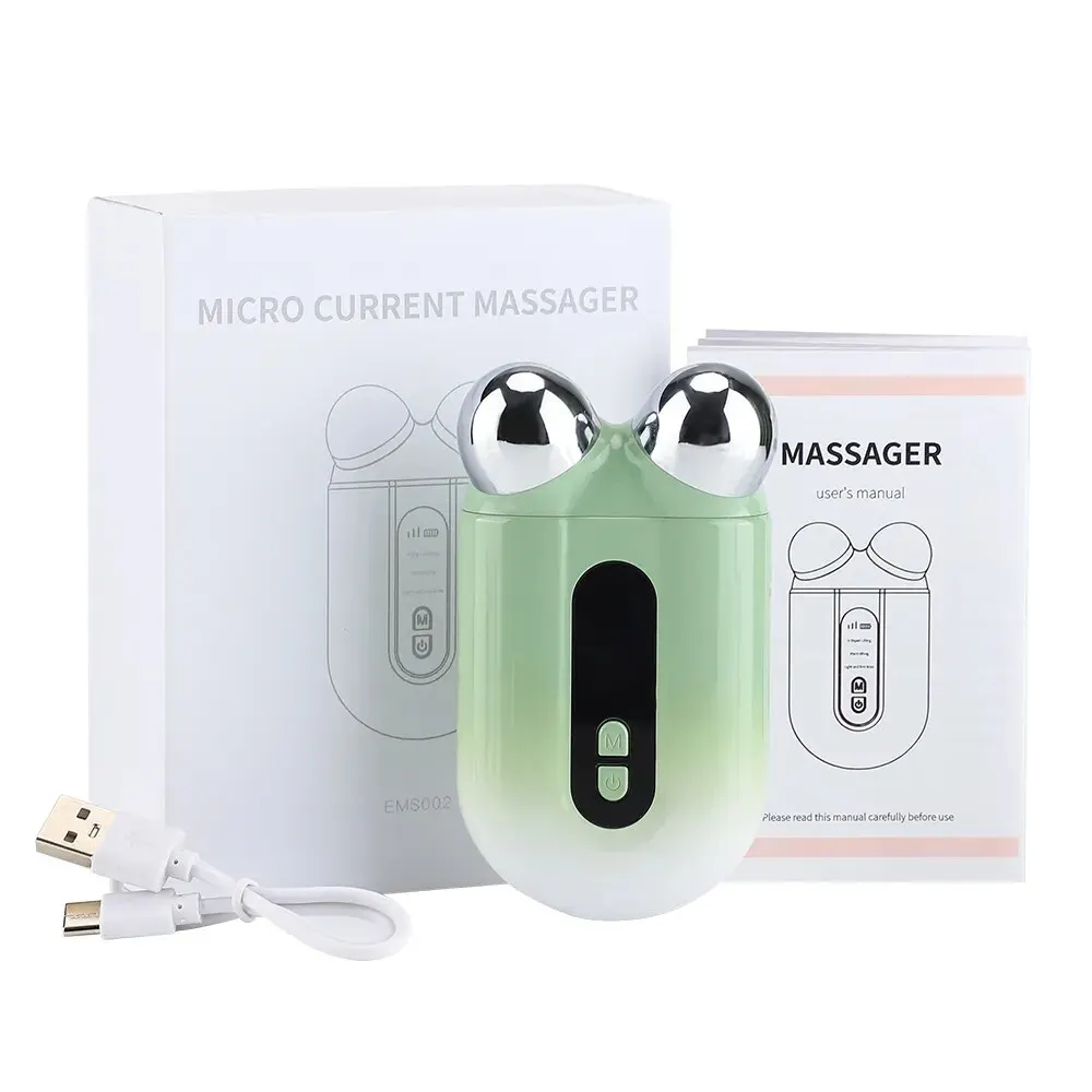 Microcurrent Face Lift EMS Facial Massager Roller Skin Rejuvenation Anti-Wrinkle Beauty Device