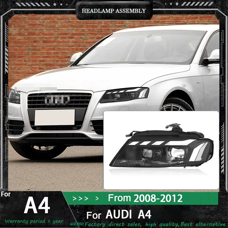 

Car Styling Headlight For AUDI A4 LED Headlights 2008-2012 A4L B8 Head Lamp Car Styling DRL Signal Projector Lens Automotive