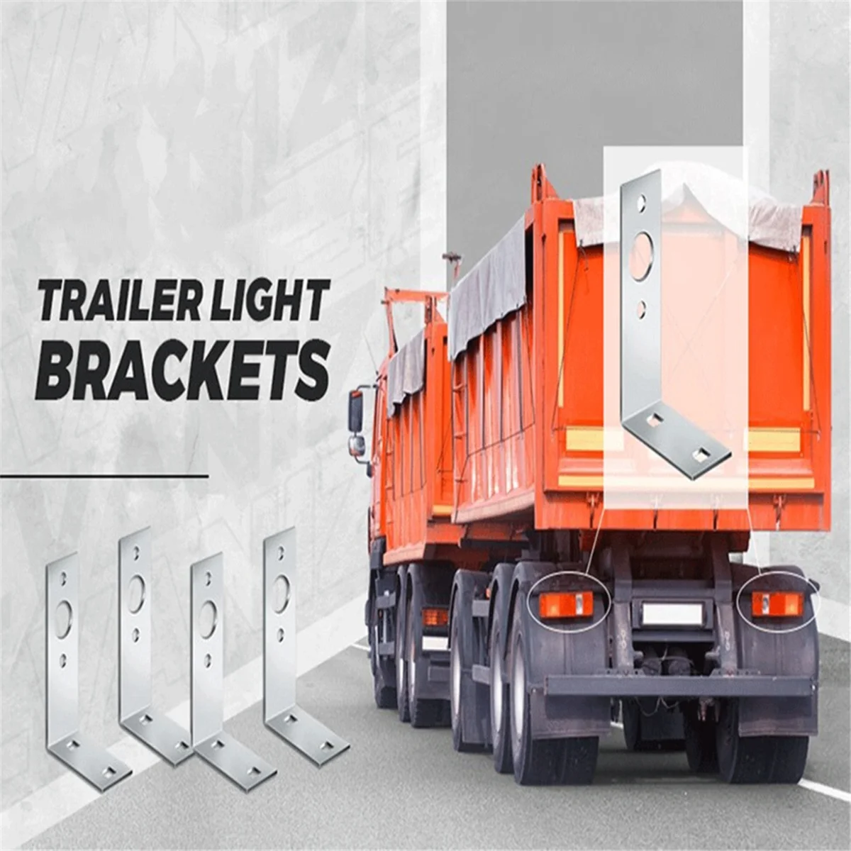 AA98 2 Pcs Trailer Light Brackets L Shape Tail Light Mounting Bracket for Boat Utility Trailer Lights Parts Accessories