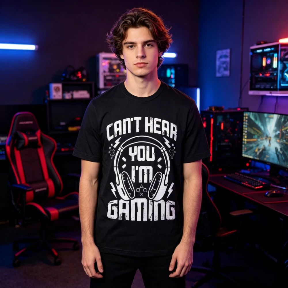 Retro Gaming T Shirts - Ich kann dich nicht hören, ich