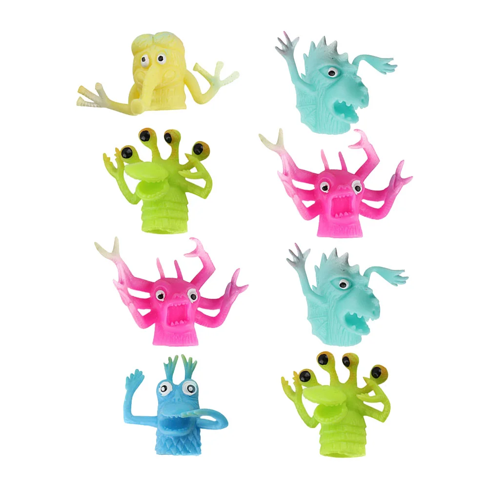 

8 Pcs Puppet Gloves Appeasing Finger Puppets Toys Kids Lovely Children Dolls Toddler