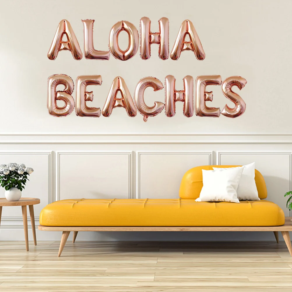 

Alphabet Balloons Multiple Use Decoration Letter Sturdy Party Decorations Aluminum Film Atmosphere