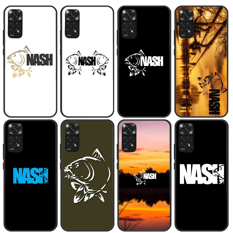 Nash Fishing Logo Case For Xiaomi Redmi Note 10 11 Pro Cover For Redmi Note 12 8 9 Pro 11S 10S 9S 9A 9C 10C