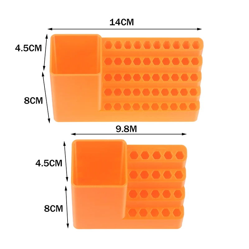 1PC Drill Bit Holder 20/50 Holes Screwdriver Head Storage Organiser Toolbox Hex Shank Stand for Hand Tools