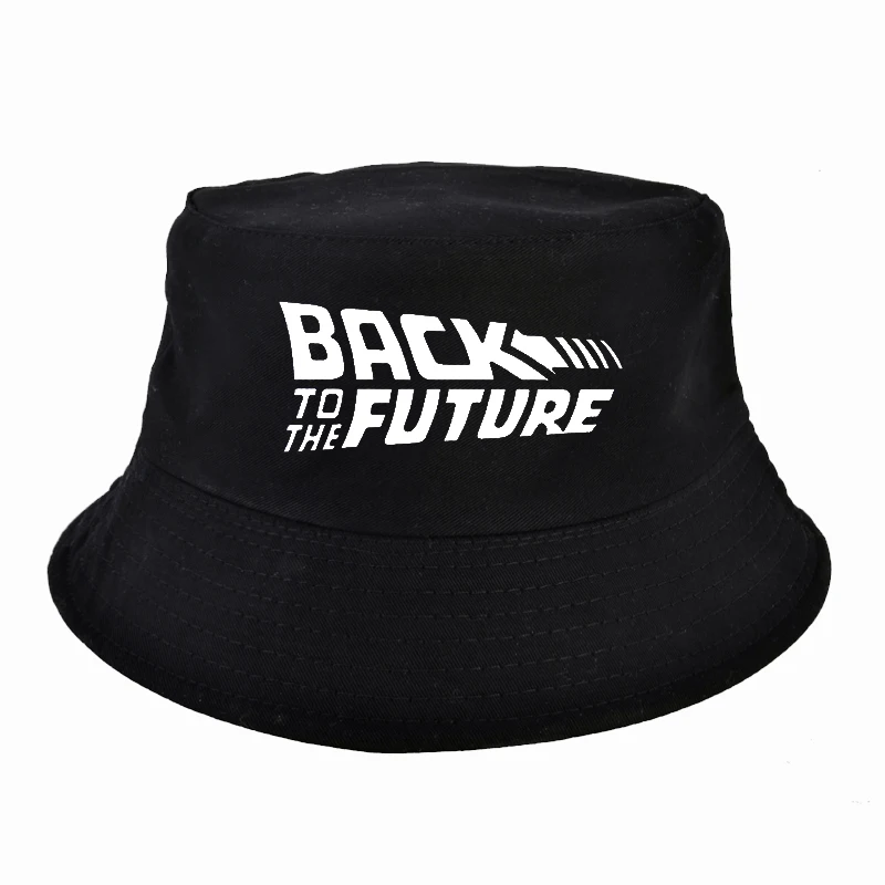 

Back To The Future Men Dad hat Summer Fashion harajuku pop back to future bucket hat Movie women fisherman cap bob chapeau