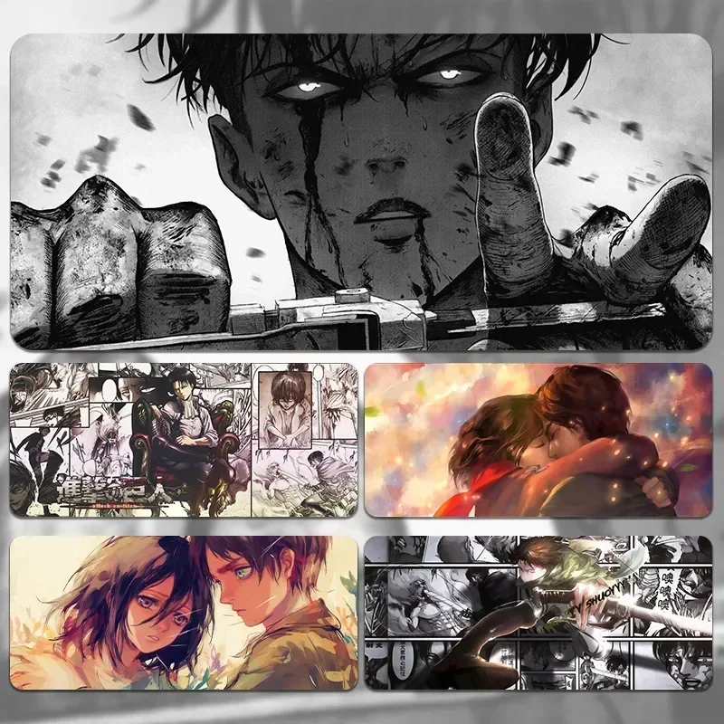 CIFBUY Mouse Pads Anime Mouse Pad Gamer Keyboard Mousepad Pc Computer rubber Desk Mat Gaming Pad A-attack on Titans Mouse Mats