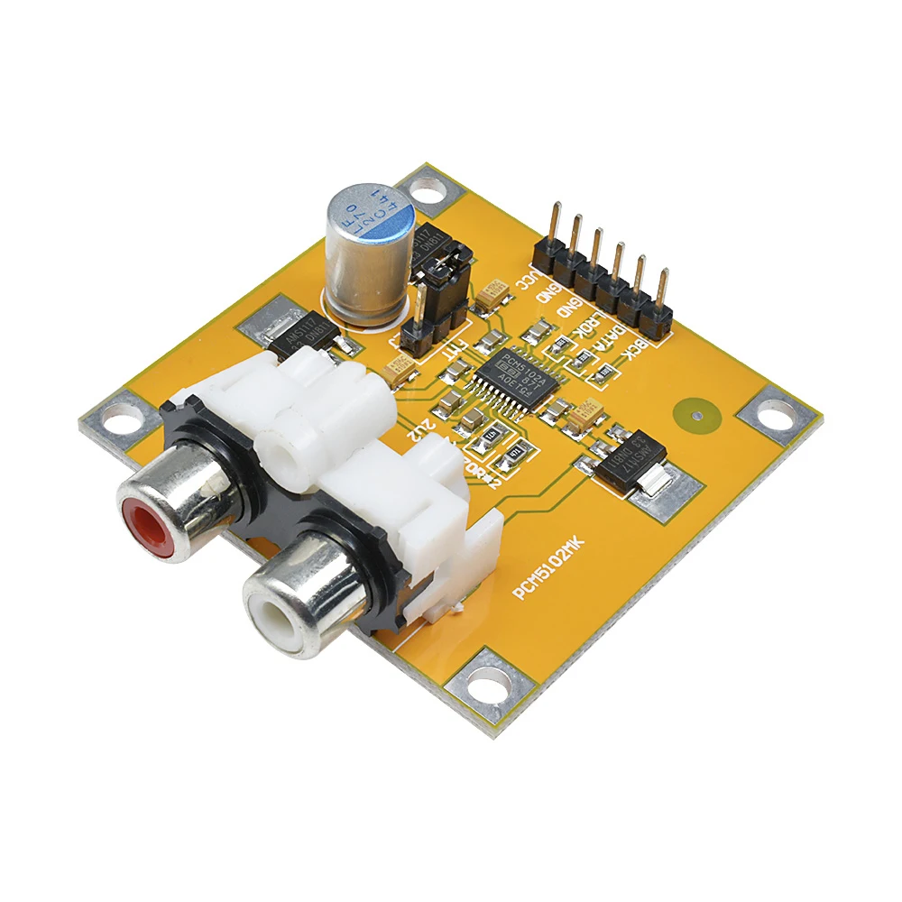 PCM5102 PCM5102A DAC บอร์ดเครื่องถอดรหัส I2S 32Bit อินพุต384K สำหรับเครื่องเล่นแกนสีแดง