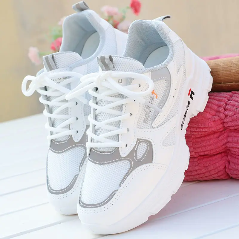 Maogu Running Shoes Fashion Breathable Walking Platform Athletic Shoe Sneaker Women Tennis Woman Fashion Women\'s White Sneakers