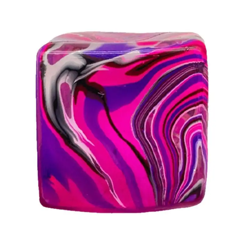 Colorful Soft Texture Marble Fidget Cubes for Stress Relief Anxiety and Relaxation Therapy