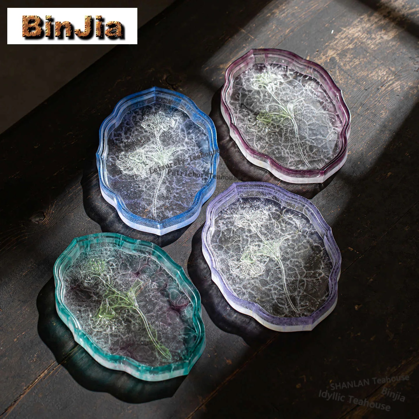 Ancient Colored Glaze Tea Tray Ancient Dessert Candy Tray Coffee Storage Board Decorative Tray Dishes For Serving Teaware Craft
