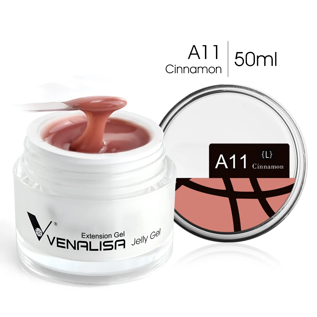 Venalisa CANNI Cremige Texturverlängerung Builder Jelly Gel Selbstnivellierendes, nicht brennendes Jelly Gel UV-LED-Konstruktion Nagelmaniküre