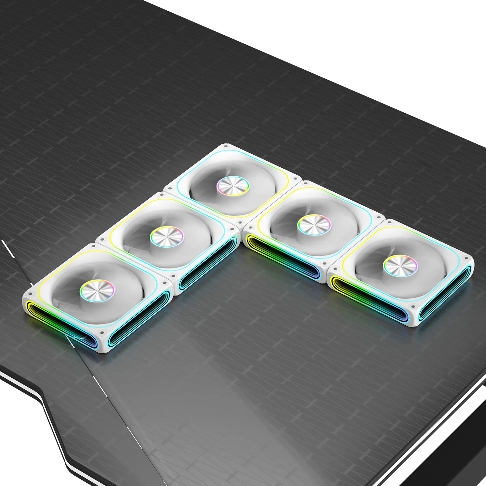 

120mm Infinite Mirror Design Case Fans with 25 LED Lights Low Noise Ventilador Cooler Fan Suitable for Most PC Cooling Systems